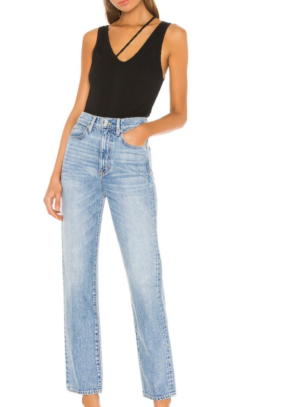 SLVRLAKE Light Blue Straight Leg Jeans